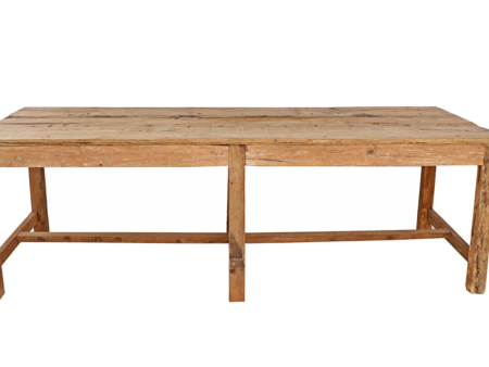 Salvaged Elm Wood Doors Workshop Table - Matthew Izzo Collection Online