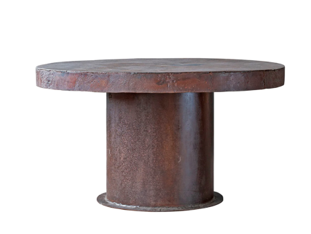 Reclaimed Metal Boiler 55  Round Dining Table - Matthew Izzo Collection Online Hot Sale