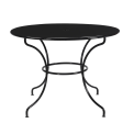 Cologne Black Iron 42  Round Patio Table - Matthew Izzo Collection Online