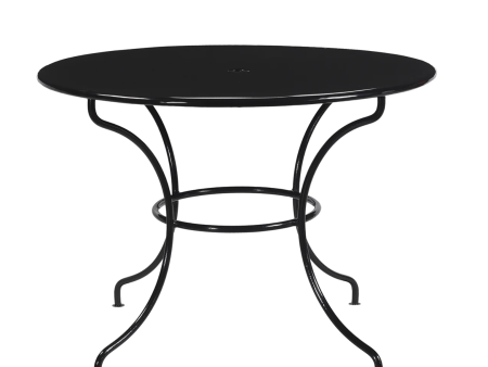 Cologne Black Iron 42  Round Patio Table - Matthew Izzo Collection Online