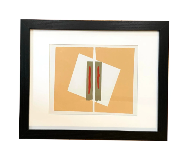 Barbara Beck Framed and Matted 1969 Woodblock Print Edition of 20 Online now