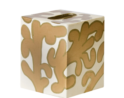 Handpainted Tissue  Box Cover - Elegant Online now