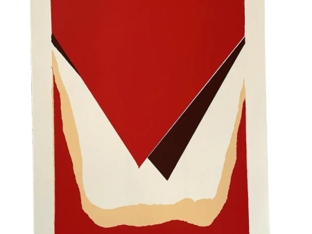 Barbara Beck Signed 1970 Mid-Century Modern Silkscreen Print Online now