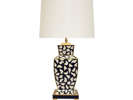 Bianca Handpainted Table Lamp w Shade - Four Color Pattern Options Cheap