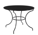 Cologne Black Iron 42  Round Patio Table - Matthew Izzo Collection Online