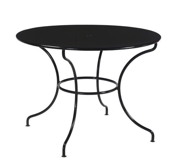 Cologne Black Iron 42  Round Patio Table - Matthew Izzo Collection Online