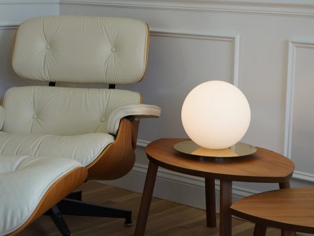 Pablo Designs Bola Sphere Brass Table Lamp on Sale