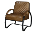 Ravenna Leather Lounge Chair - Matthew Izzo Collection Discount