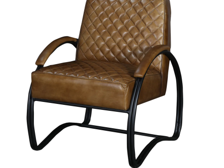 Ravenna Leather Lounge Chair - Matthew Izzo Collection Discount