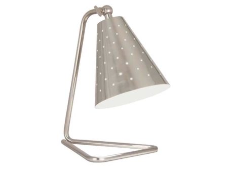 Robert Abbey Pierce Silver Task Table Lamp For Sale