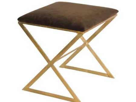 X Side Stool - Velvet For Sale