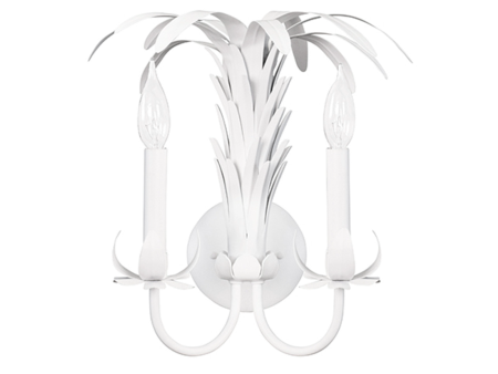 Reseda Palm Spray Metal Wall Sconce Supply