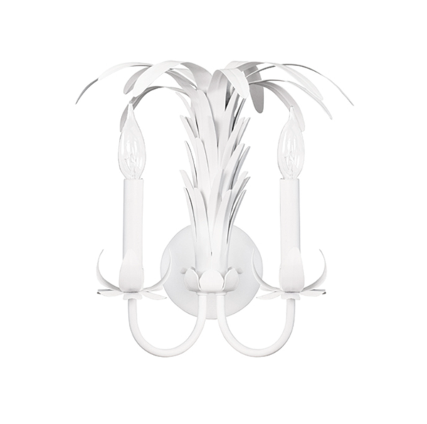 Reseda Palm Spray Metal Wall Sconce Supply