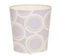 Handpainted Oval Wastebasket - Circles Cheap