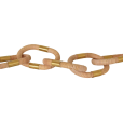 Otto Oval Natural Rattan Chain with Brass Detail Cheap