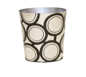 Handpainted Oval Wastebasket - Circles Cheap