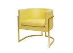 Worlds Away Jenna Barrel Citron Lounge Chair Online Hot Sale