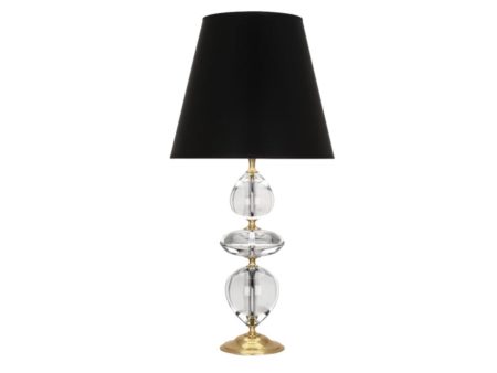 Williamsburg Orlando Brass Black Table Lamp For Sale