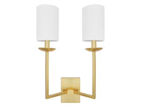 Stanley Wall Sconce - Gold or Silver Leaf Online Hot Sale