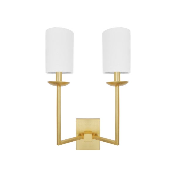 Stanley Wall Sconce - Gold or Silver Leaf Online Hot Sale