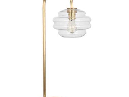 Robert Abbey Horizon Clear Glass Table Lamp Hot on Sale