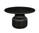 Malibu Black Acacia Wood Coffee Table - Matthew Izzo Collection Hot on Sale