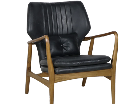 Helsinki Leather Arm Chair - Matthew Izzo Collection on Sale