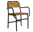 Elemental Metal Framed Arm Chair - Matthew Izzo Collection Fashion