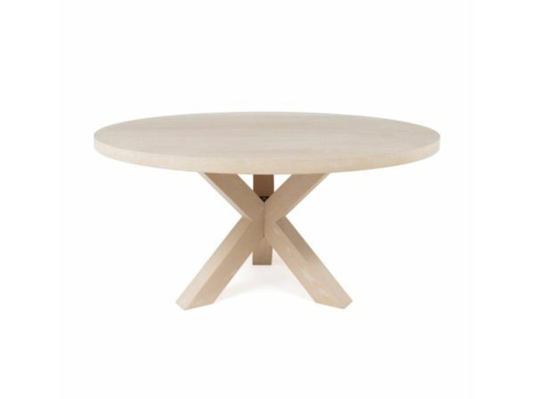 Greer Cerused Oak 60  Round Dining Table Sale