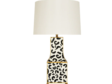 Renata Handpainted Pagoda Table Lamp w White Linen Shade Online