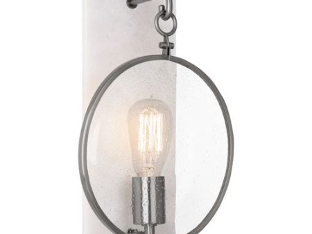 Robert Abbey Fineas Antique Nickel Wall Sconce Online now