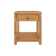 Allison One Drawer Rattan End Table Online Hot Sale