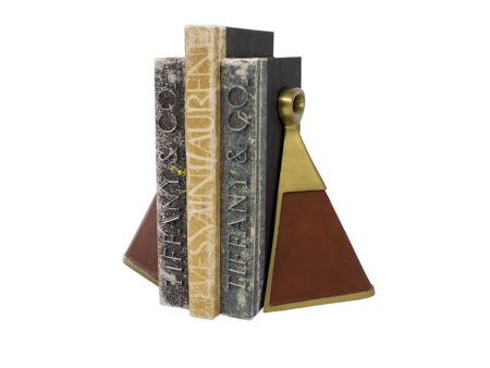 Worlds Away Hooper Brown Bookends Cheap