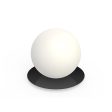 Pablo Designs Bola Sphere Matte Black Table Lamp For Sale