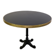 Avignon Black Cast Iron 42  Round Bistro Table - Matthew Izzo Collection Online