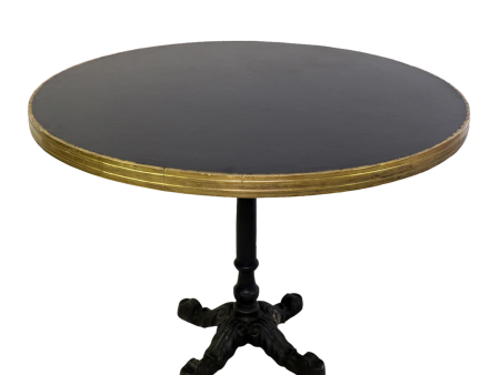 Avignon Black Cast Iron 42  Round Bistro Table - Matthew Izzo Collection Online