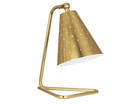 Robert Abbey Pierce Brass Task Table Lamp Fashion