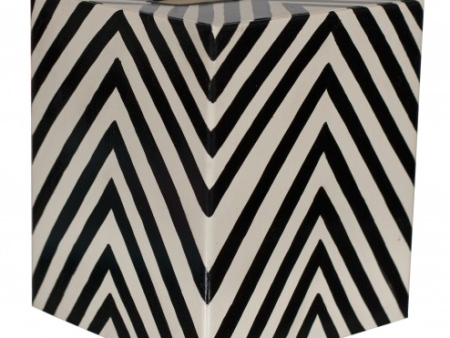 Handpainted Tissue Box Cover - Zebra Fashion