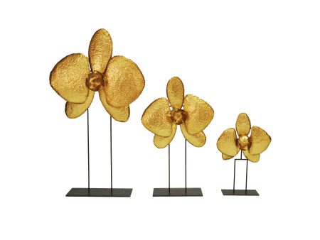 Orchid Flower Sculpture - Gold or Silver Leaf Cheap