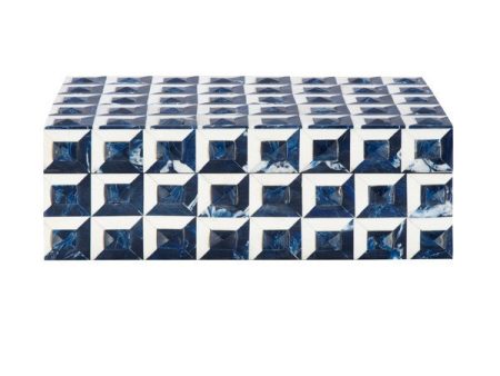 Wilshire Blue Bone Tiles Decorative Box Supply