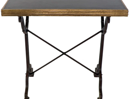 Avignon Black Cast Iron 32  Square Bistro Table - Matthew Izzo Collection Online now