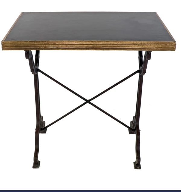 Avignon Black Cast Iron 32  Square Bistro Table - Matthew Izzo Collection Online now