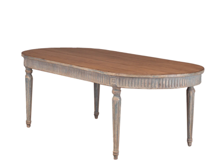 Cassis 89  Pine Wood Dining Table - Matthew Izzo Collection For Cheap