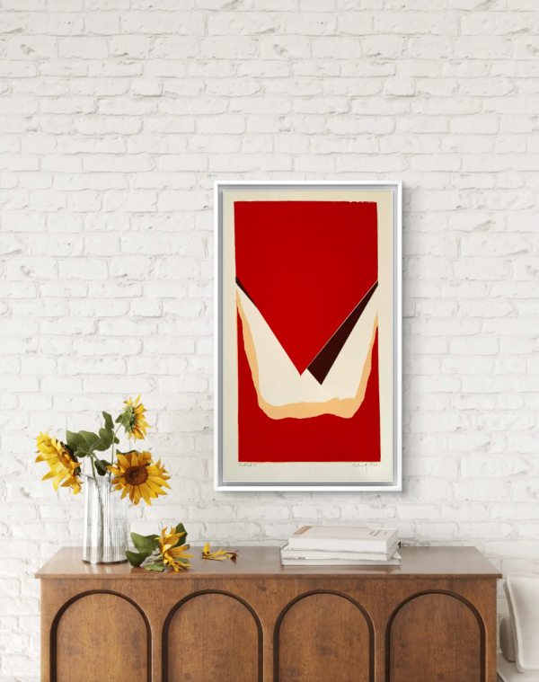 Barbara Beck Signed 1970 Mid-Century Modern Silkscreen Print Online now