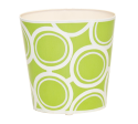 Handpainted Oval Wastebasket - Circles Cheap