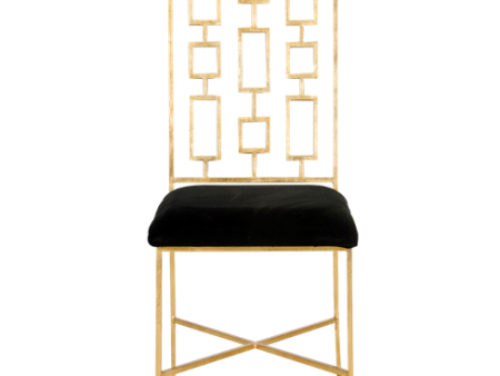 Worlds Away David Gold Leaf Dining Chairs on Sale