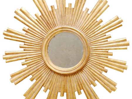 Josephine Gold or Silver Leaf Starburst Mirror Cheap