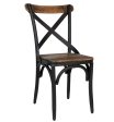 Crossroads Wood & Iron Caned Chair - Matthew Izzo Collection on Sale