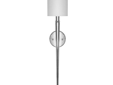 Worlds Away Evie Torch Nickel Wall Sconce Cheap