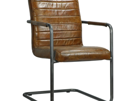 Bauhaus Italian Leather Armchair, Set of 2 - Matthew Izzo Collection Online now